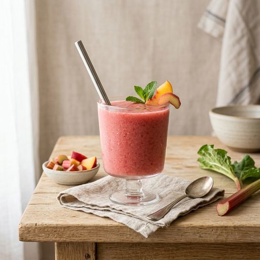 Rhubarb nectarine smoothie