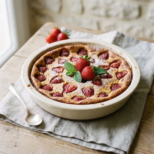 Clafoutis aux fraises facile