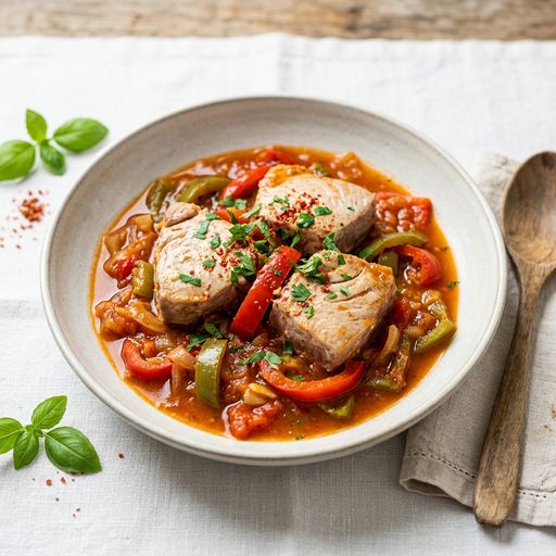 Basque-style tuna by Laurent Mariotte