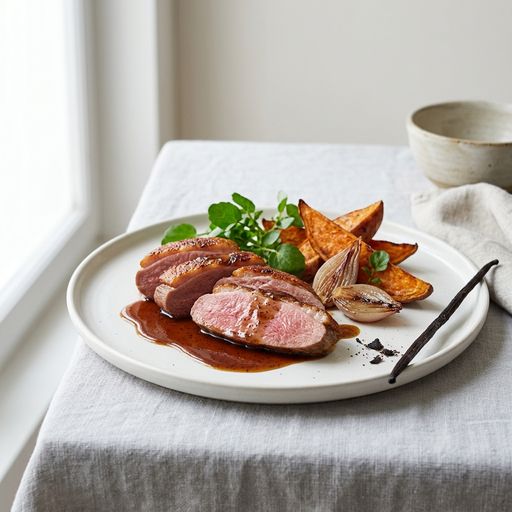 Réunion-style vanilla duck