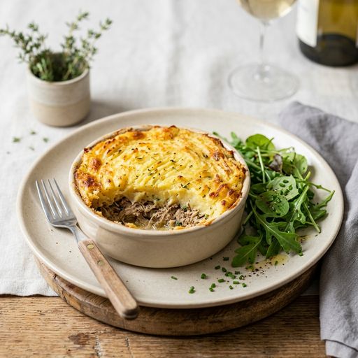 Parmentier de rillettes de Tours par Laurent Mariotte
