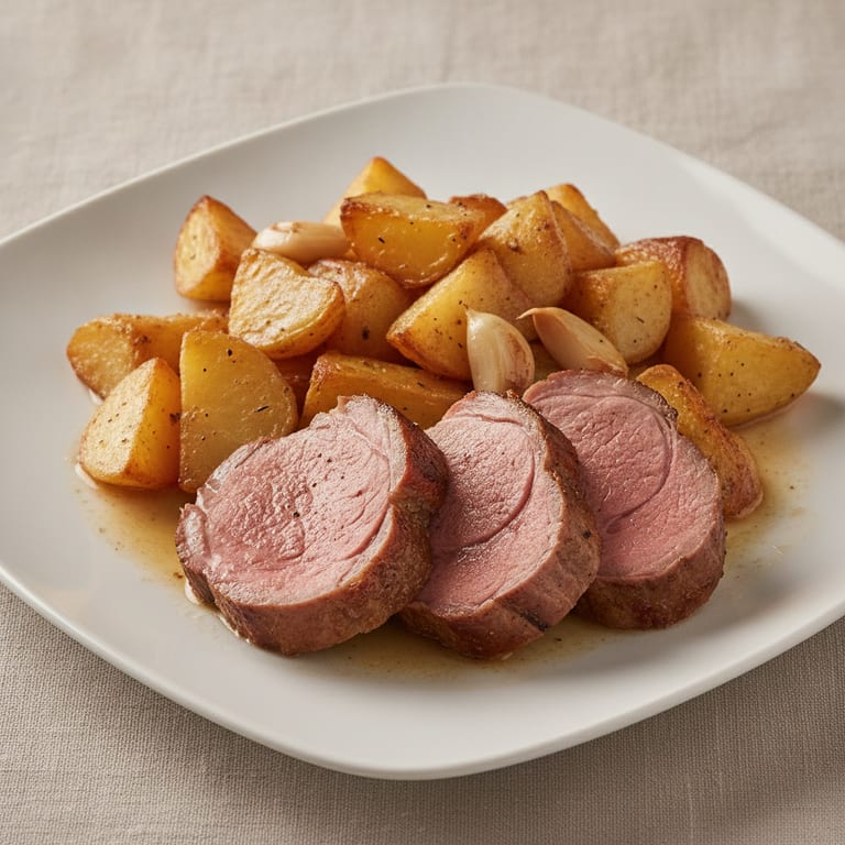 Gigot d'agneau aux pommes boulangères