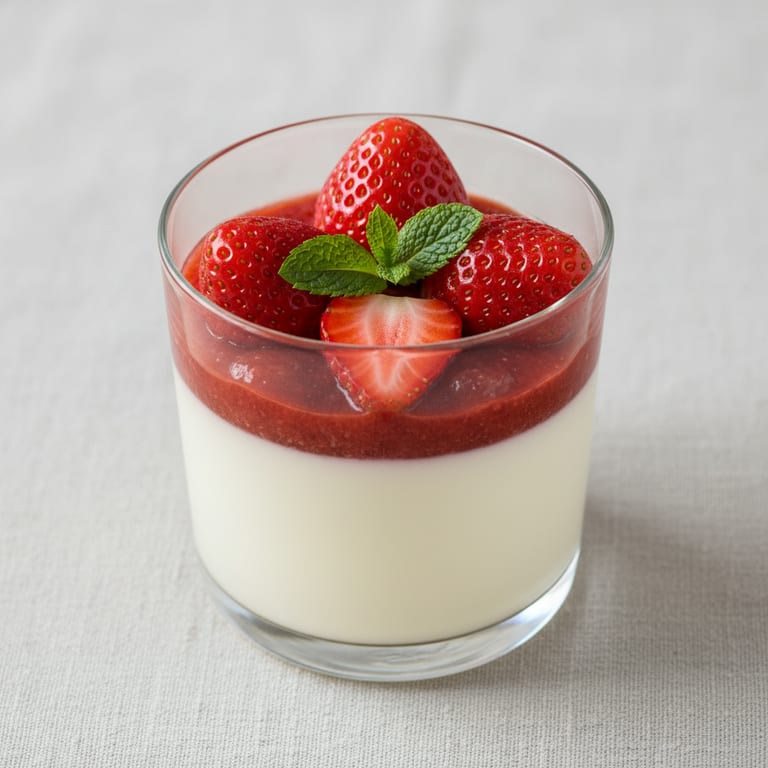 Strawberry Panna Cotta