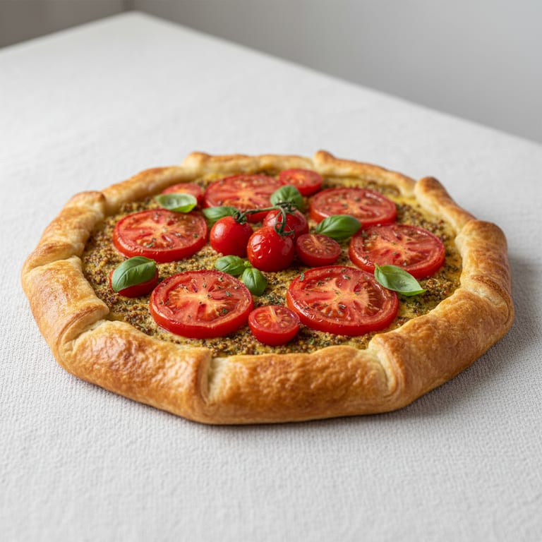 Tarte aux tomates et à la moutarde