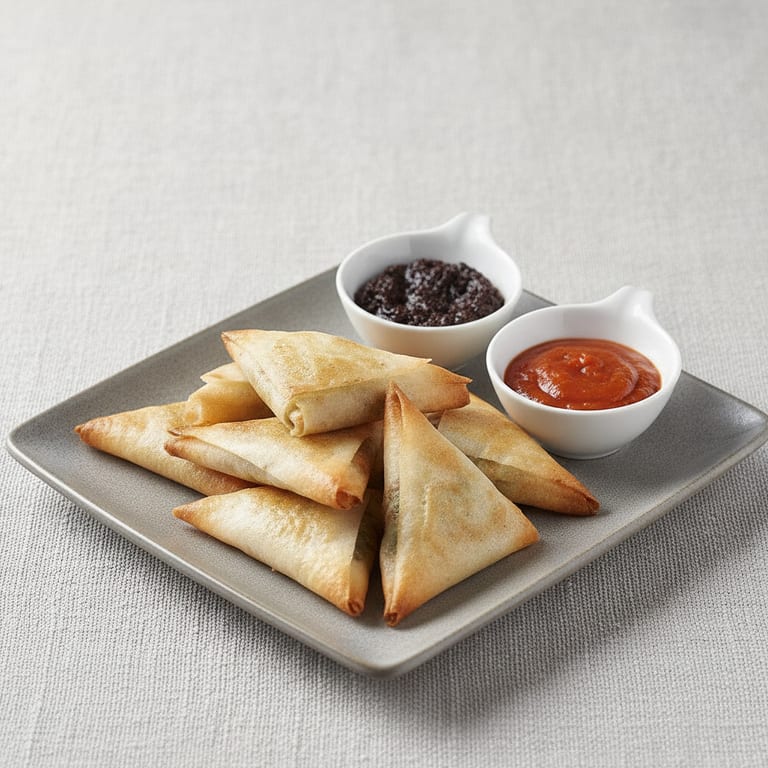 Bricks au chèvre frais et à la tapenade
