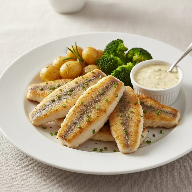 Filets de perche aux fines herbes