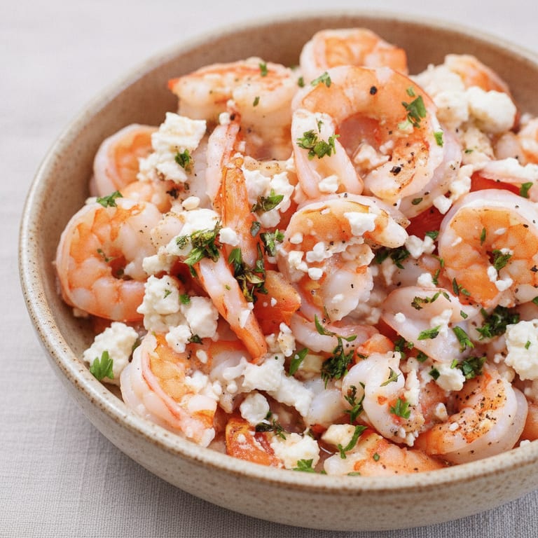 Crevettes à la feta
