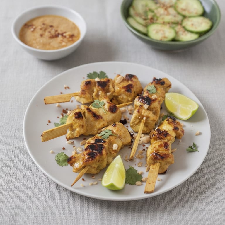 Chicken satay skewers