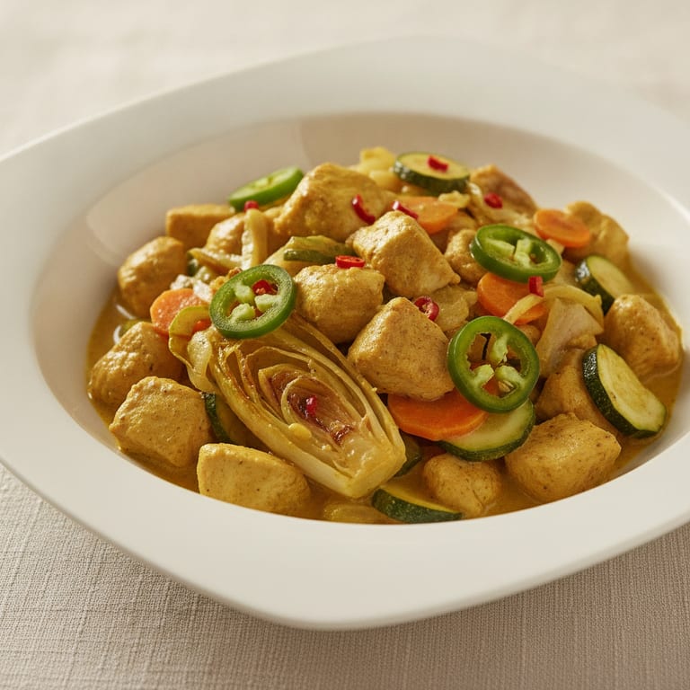 Volaille aux endives et au curry