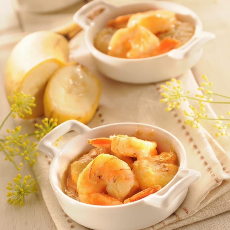 Scampis à la banane
