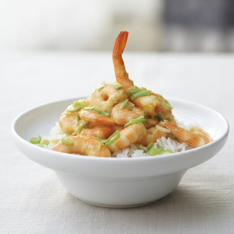Crevettes au curry express