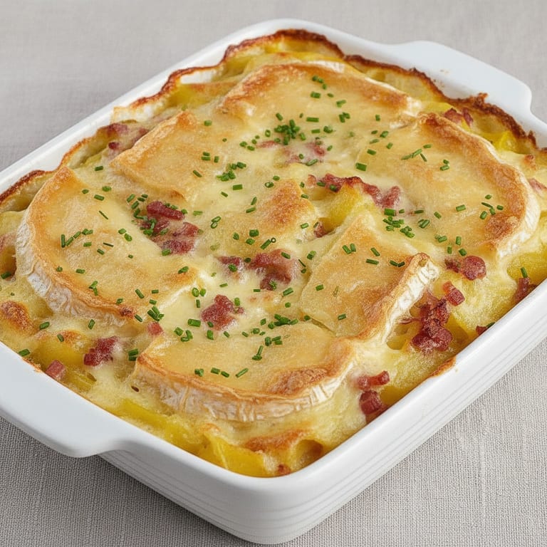 Tartiflette au reblochon ou à la cancoillotte