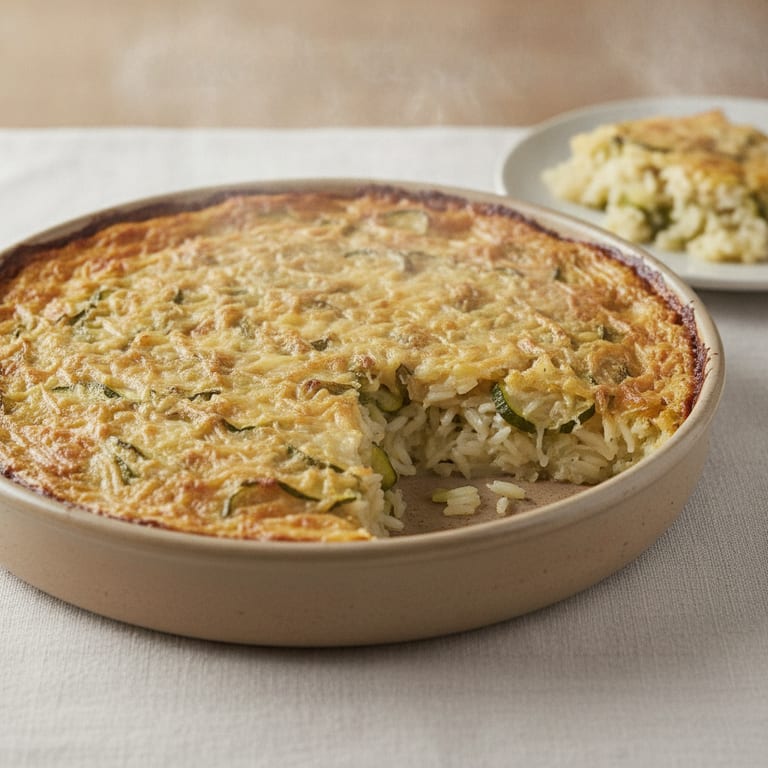 Gratin riz-courgettes