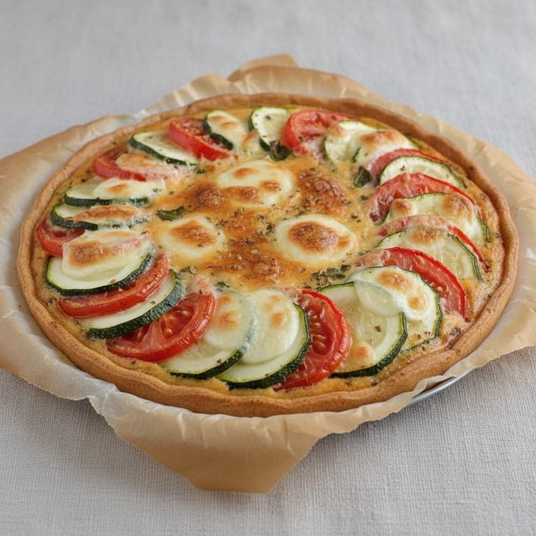 Tarte Provençale (tomate, courgette, mozzarella)