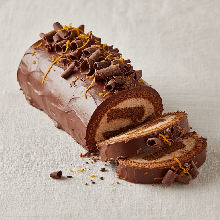 Bûche de Noël au pain d'épices