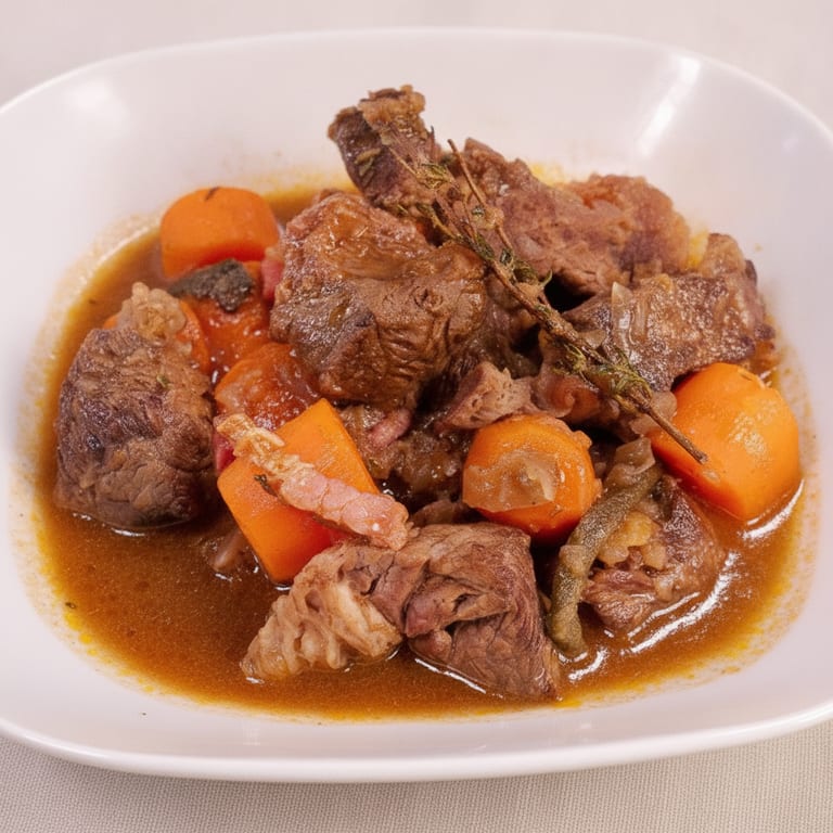 Boeuf braisé aux carottes
