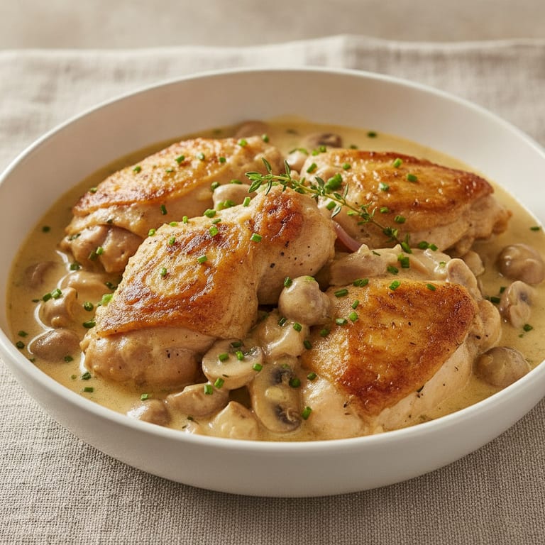 Poulet au cidre rapide