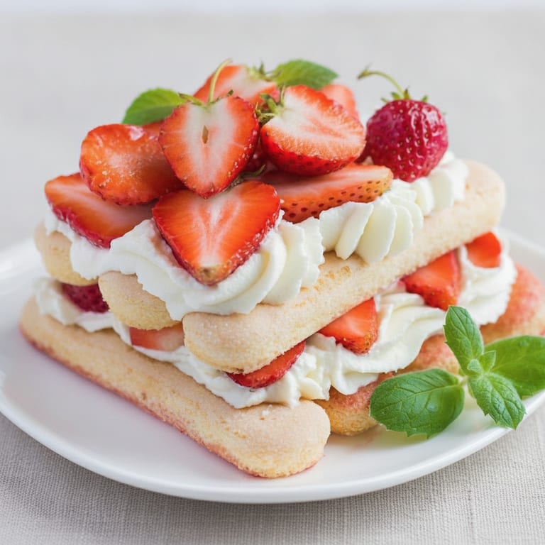 Tiramisu aux fraises