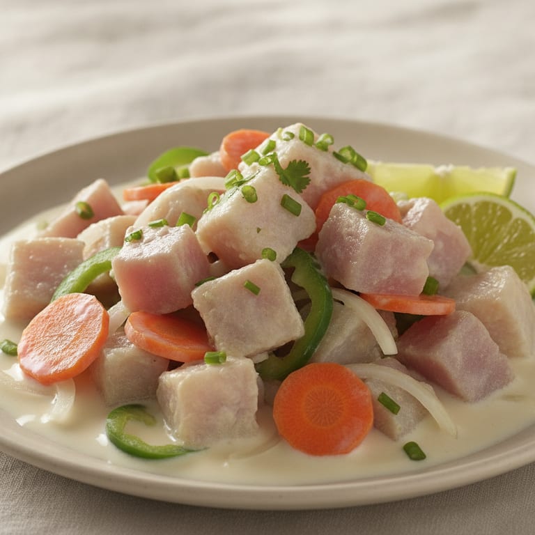 Sashimi de poisson à la tahitienne
