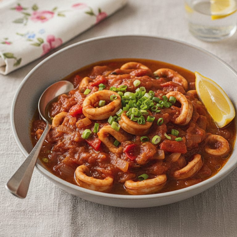 Chipirons / calamars à la tomate (Pays Basque)
