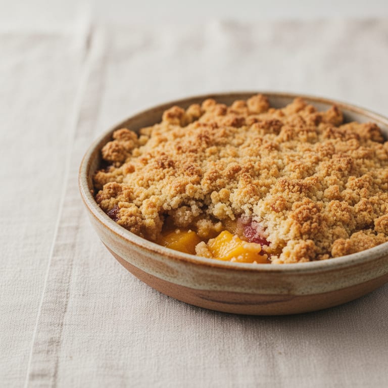 Crumble aux nectarines