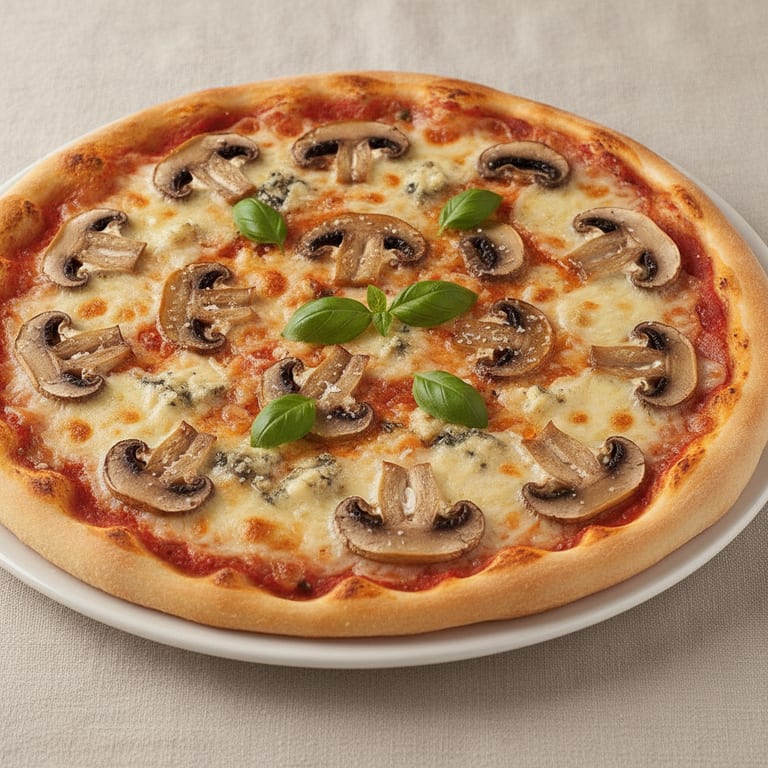 Pizza aux champignons