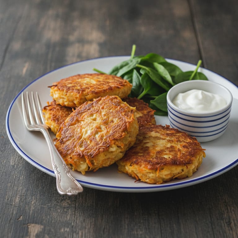 Galettes de carottes au fromage