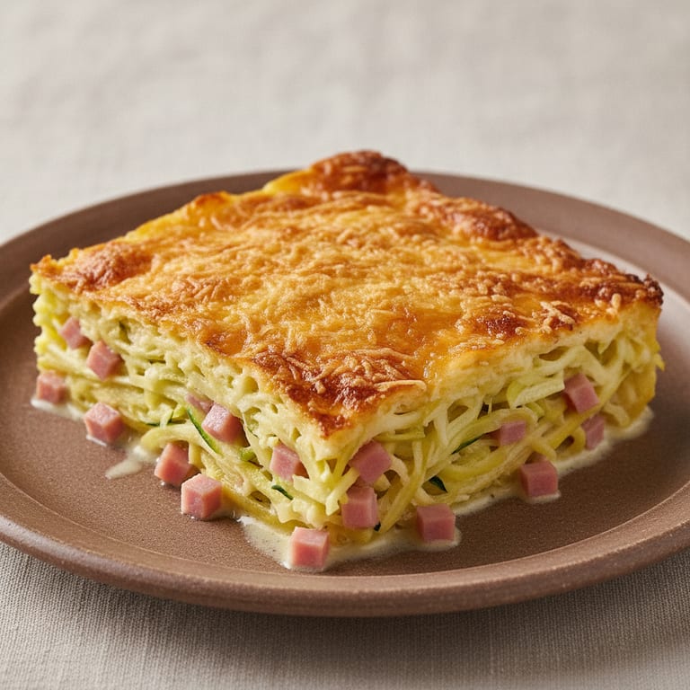 Gratin de courgette 'spaghetti'