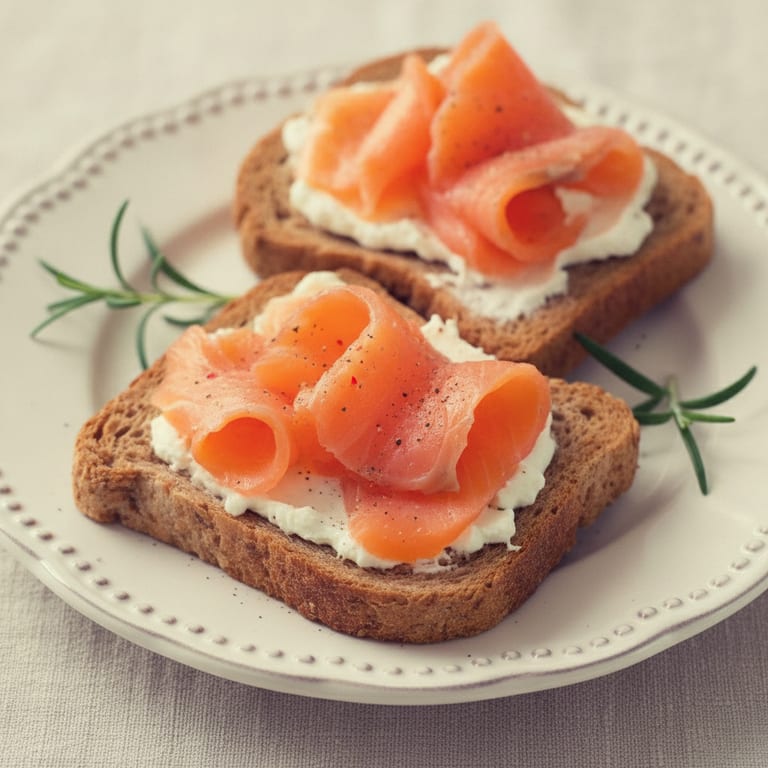 Toasts au saumon fumé