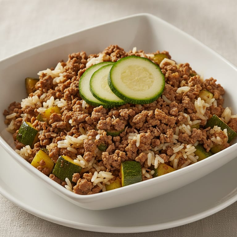 Boeuf aux courgettes et au cumin