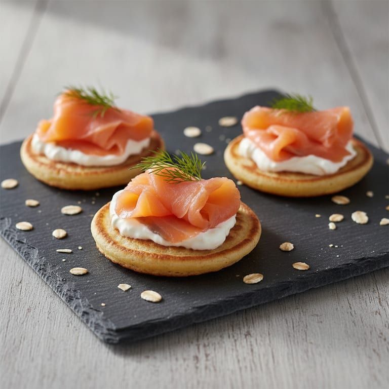Blinis au saumon fumé