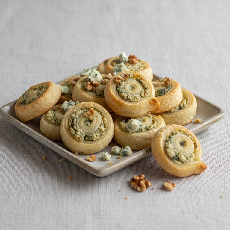 Petits roulés apéritifs au roquefort