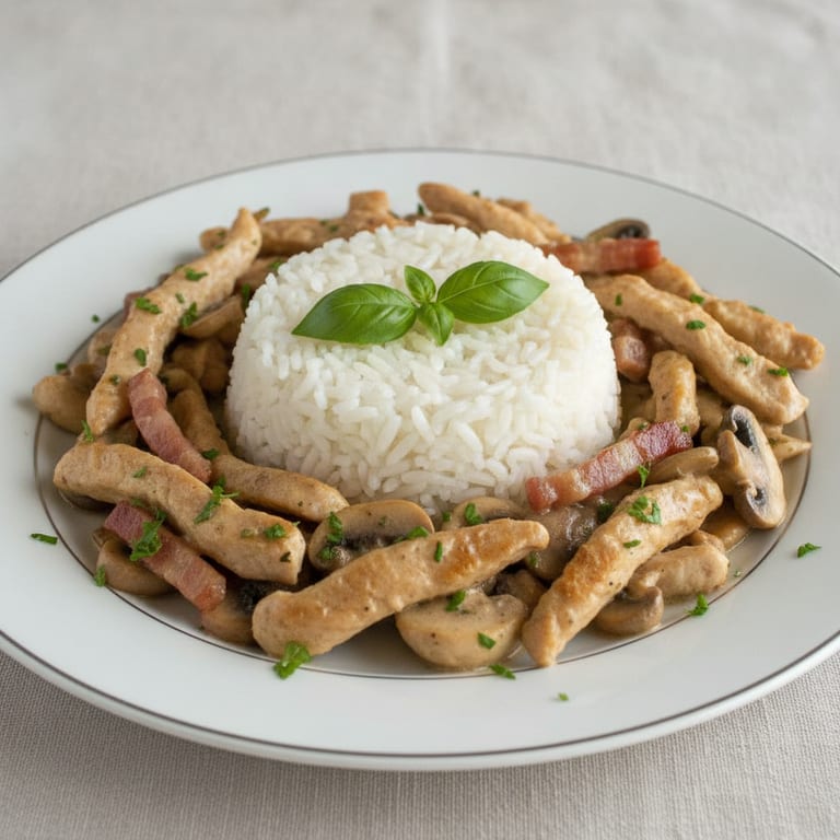 Filet de dinde aux lardons