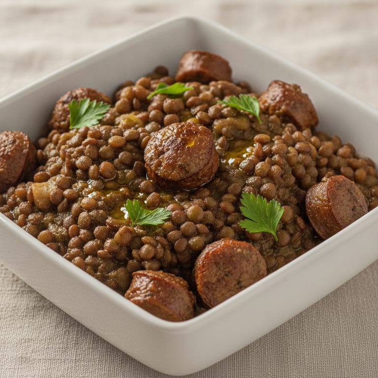 Lentils with Merguez (Morocco)