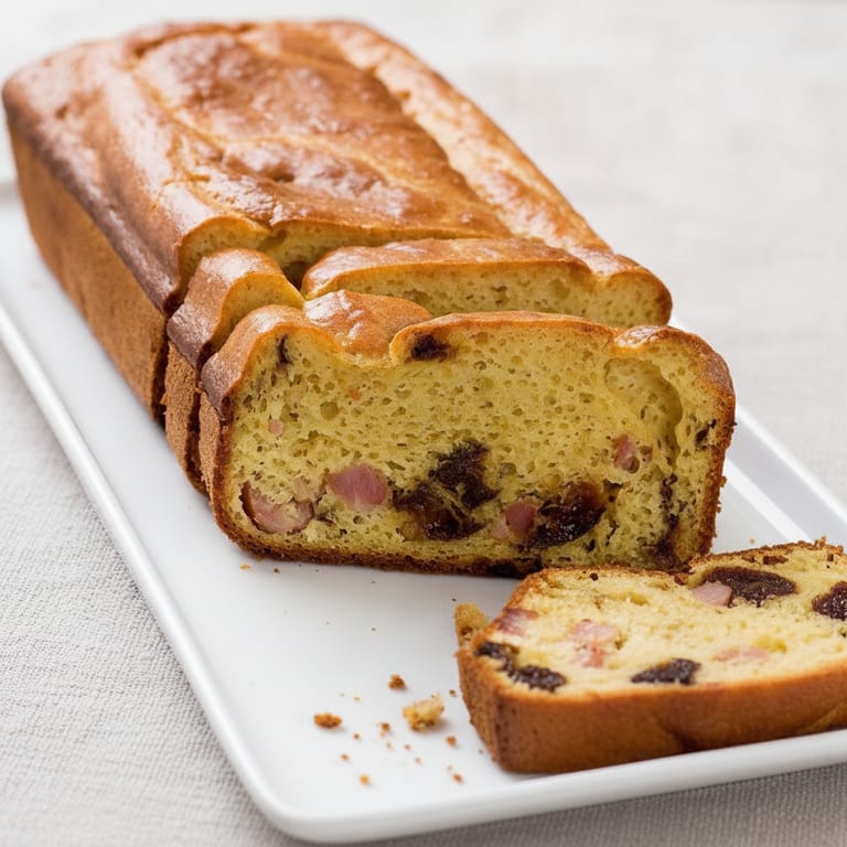 Prune and Bacon Loaf Cake