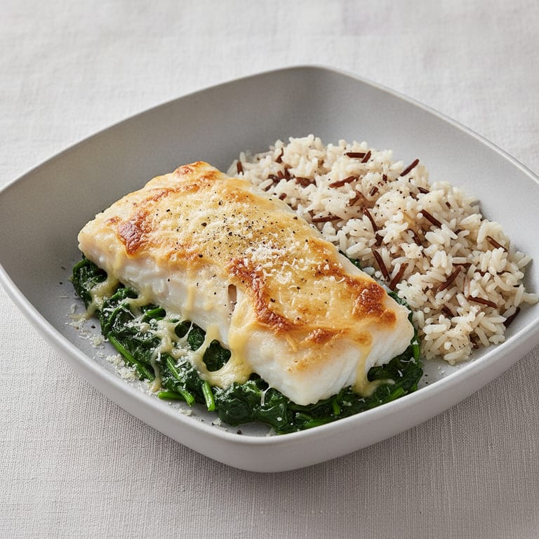 Filets de cabillaud à la florentine