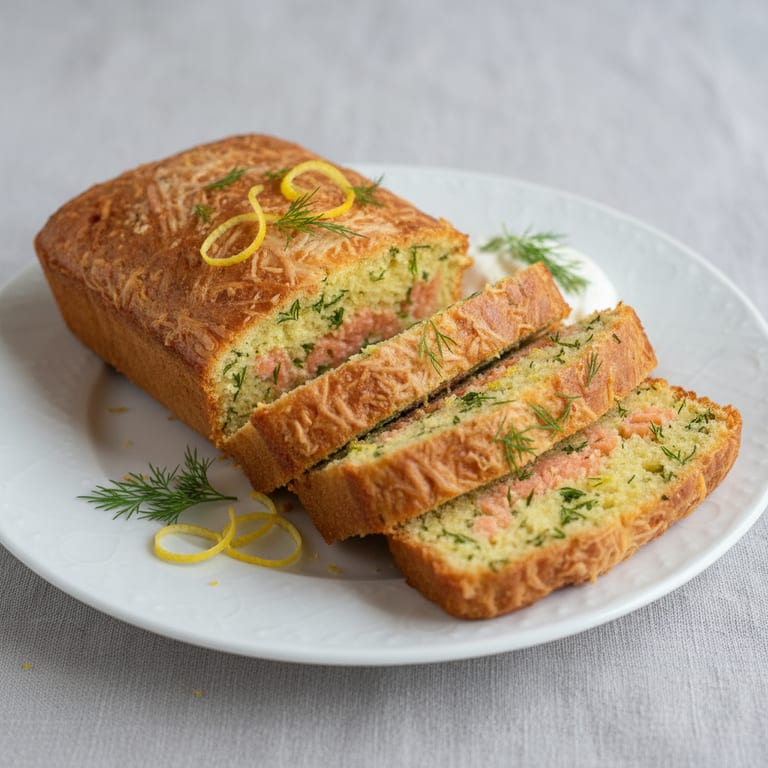 Cake au saumon fumé et citron