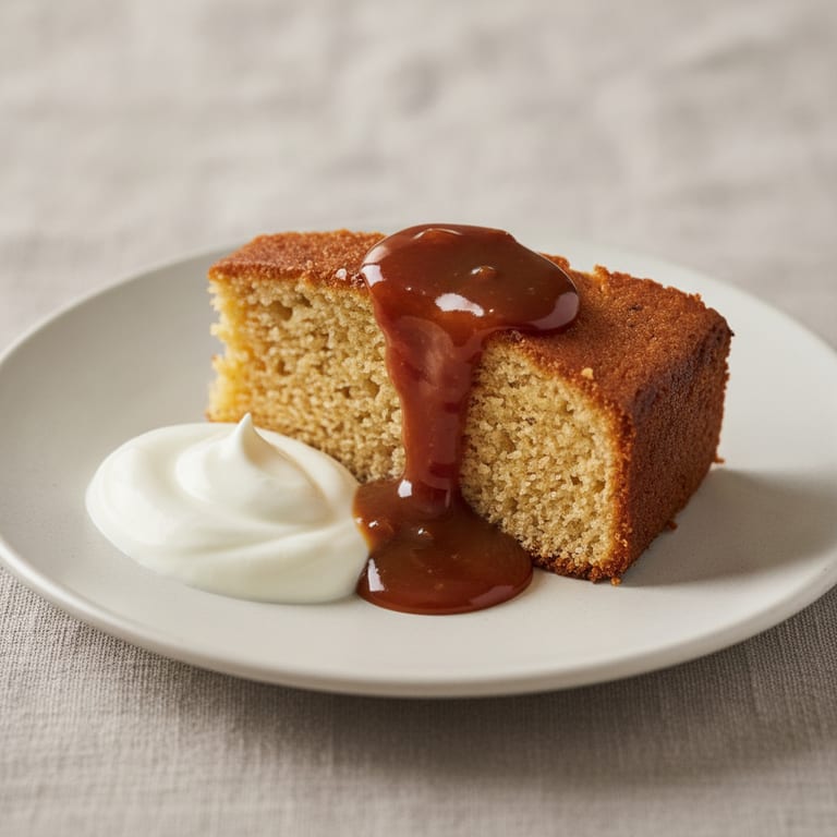 Gâteau au yaourt et caramel beurre salé