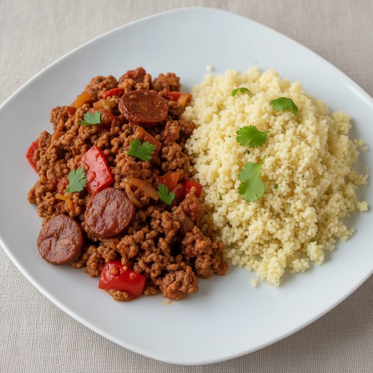 Boeuf haché au chorizo