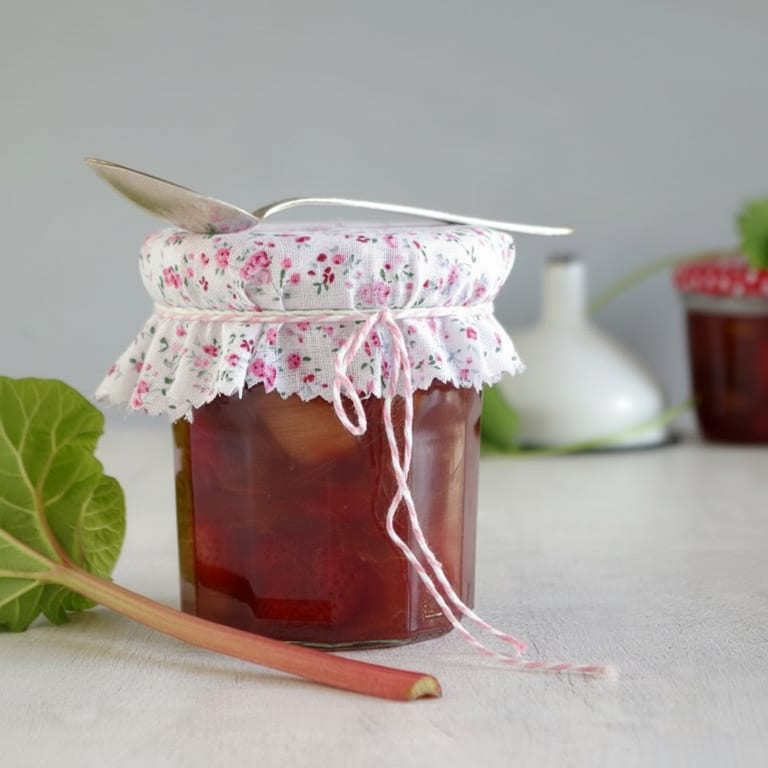 Confiture de rhubarbe facile