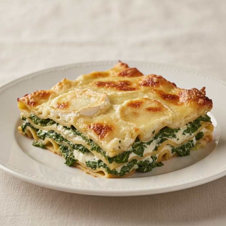 Lasagnes chèvre et épinards