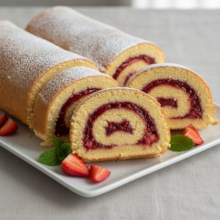 Gâteau roulé à la confiture