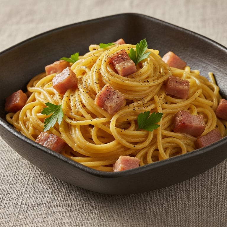 Pâtes carbonara presque comme des vraies