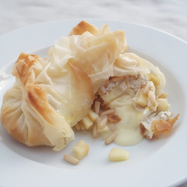 Aumonières surprises au camembert