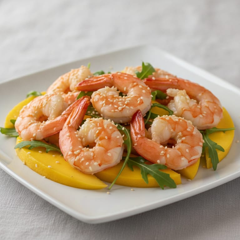 Crevettes aux mangues