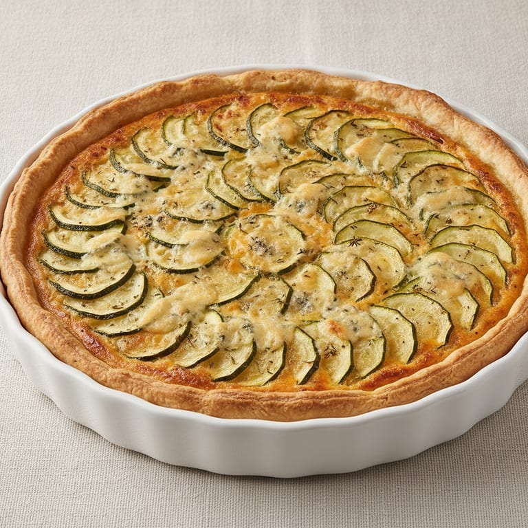 Tarte courgette et roquefort