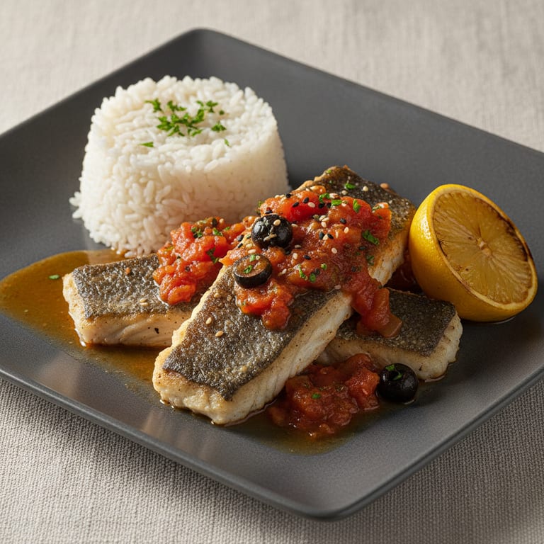 Provençal-style Sea Bass Fillets