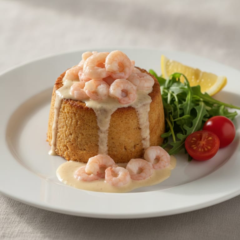 Timbales de thon aux crevettes