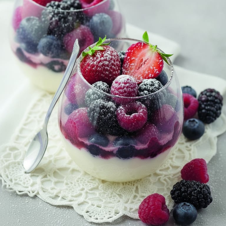 Mousse de mascarpone aux fruits rouges