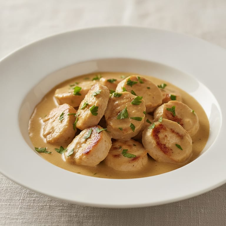 Blanc de poulet au cognac
